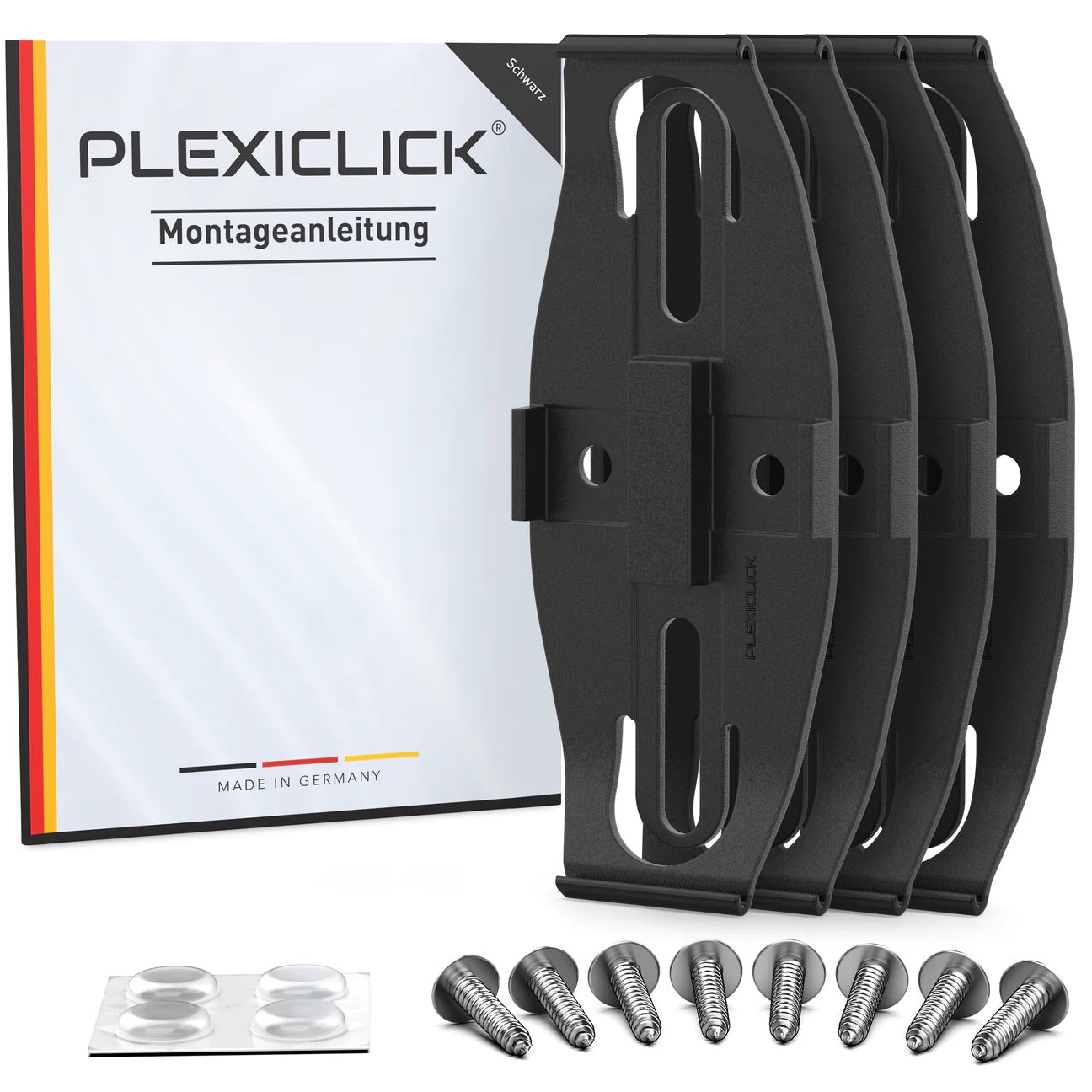 Plexiclick® nosač registarskih pločica - crni