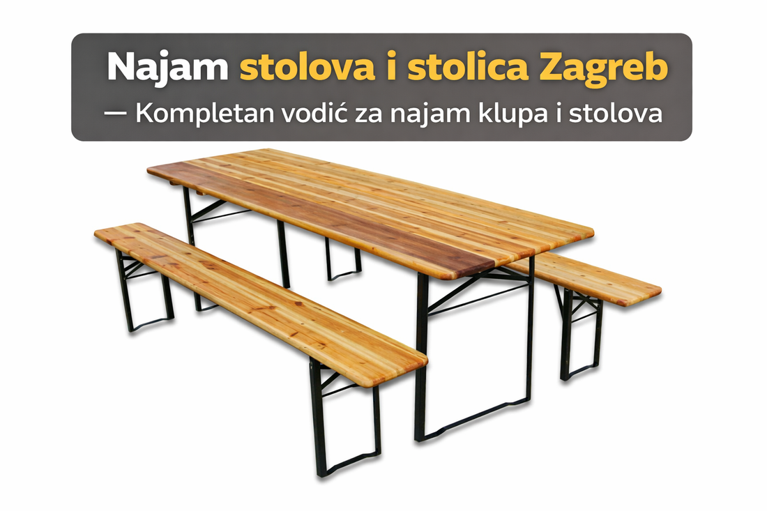 Kako organizirati proslavu u Zagrebu bez stresa – vodič za stolove, klupe i stolice