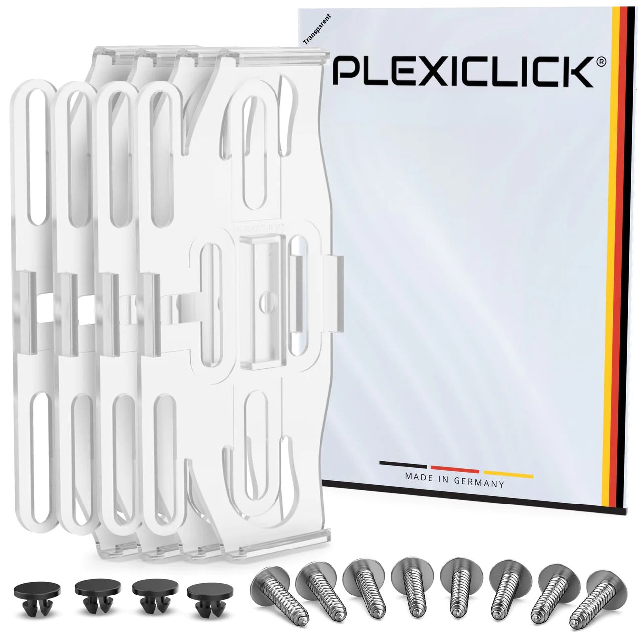 Plexiclick® V1 nosač registarskih pločica - prozirni