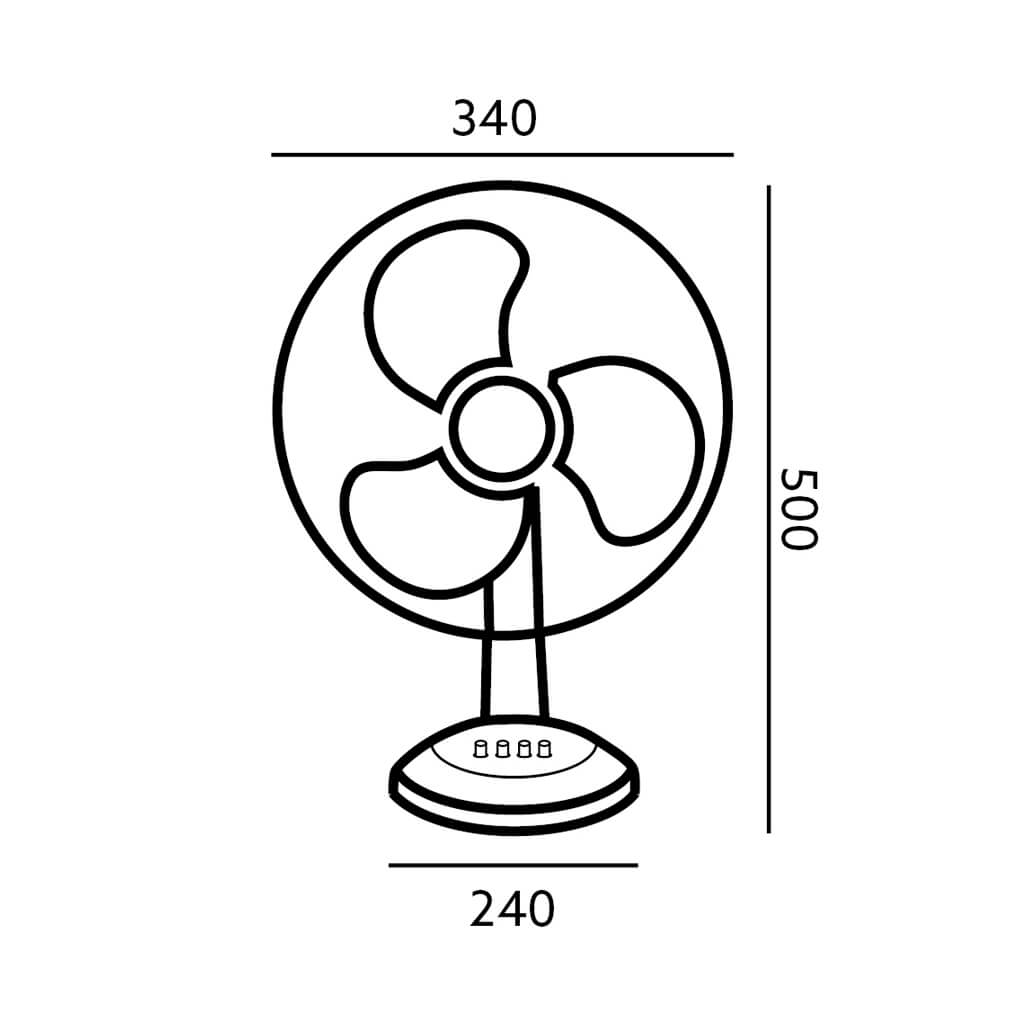 Stolni ventilator Viento, 40W, bijeli