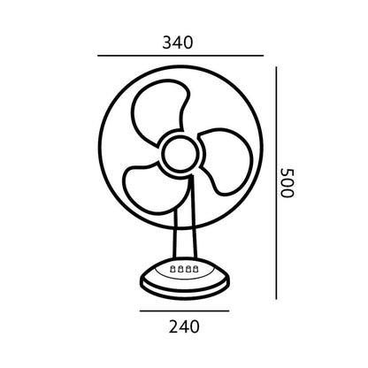 Stolni ventilator Viento, 40W, bijeli