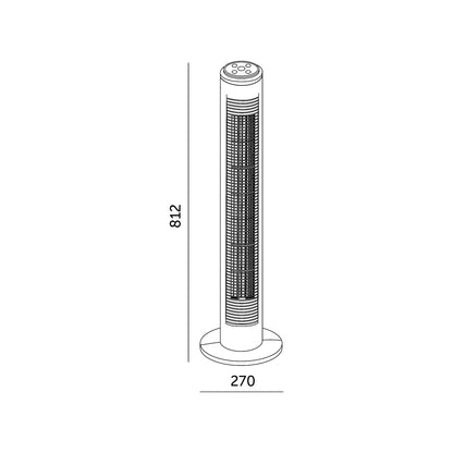 Stupni ventilator HOORN 45W, crni